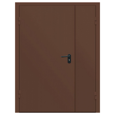 Дверь металлическая противопожарная двустворчатая EI45 ДМП 21-15.5