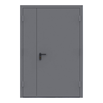 Дверь металлическая противопожарная двустворчатая EI60 ДМП 21-13.5